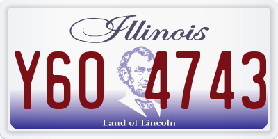 IL license plate Y604743