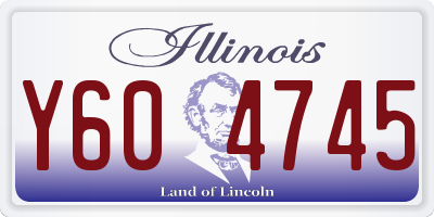 IL license plate Y604745