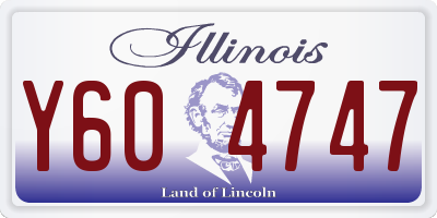 IL license plate Y604747