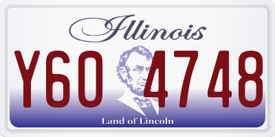 IL license plate Y604748