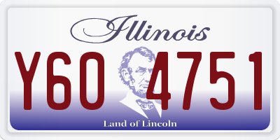 IL license plate Y604751