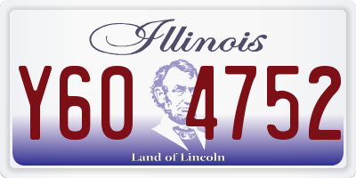 IL license plate Y604752