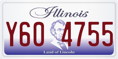 IL license plate Y604755