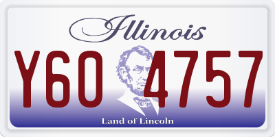 IL license plate Y604757