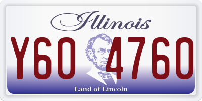 IL license plate Y604760