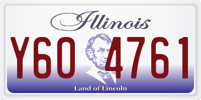 IL license plate Y604761
