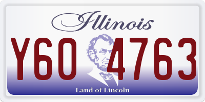 IL license plate Y604763