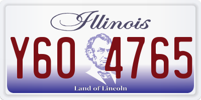 IL license plate Y604765