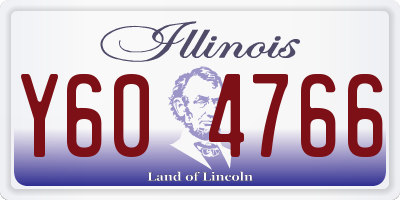 IL license plate Y604766