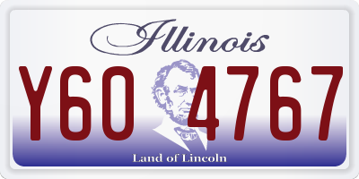 IL license plate Y604767