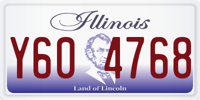 IL license plate Y604768
