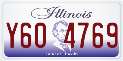 IL license plate Y604769