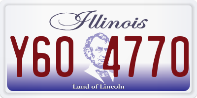IL license plate Y604770