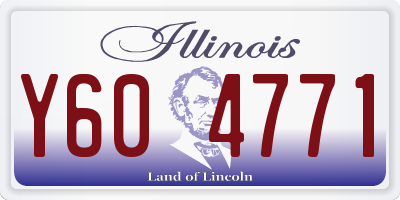 IL license plate Y604771