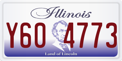 IL license plate Y604773