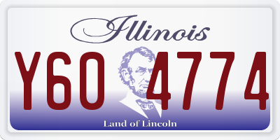 IL license plate Y604774