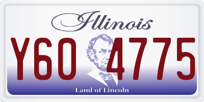 IL license plate Y604775