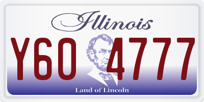 IL license plate Y604777