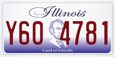 IL license plate Y604781