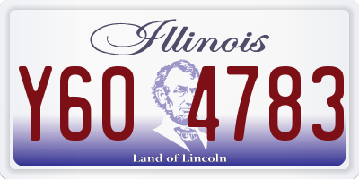 IL license plate Y604783