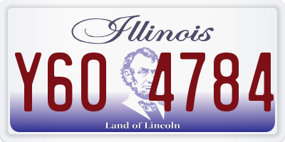 IL license plate Y604784