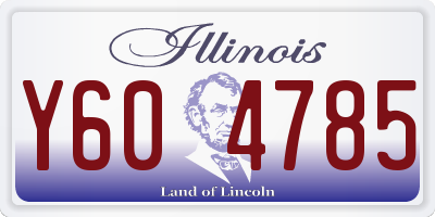 IL license plate Y604785
