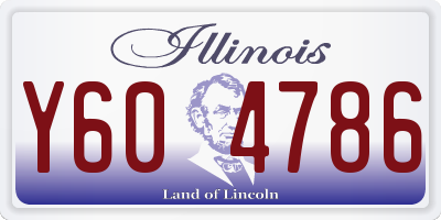 IL license plate Y604786