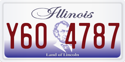 IL license plate Y604787
