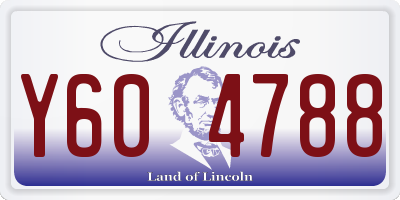 IL license plate Y604788