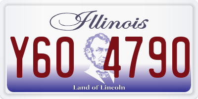 IL license plate Y604790
