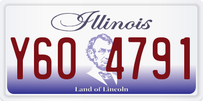 IL license plate Y604791