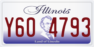 IL license plate Y604793