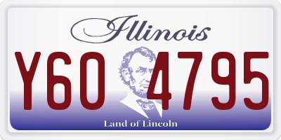 IL license plate Y604795