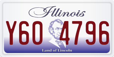 IL license plate Y604796