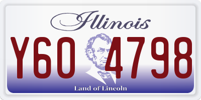 IL license plate Y604798