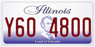IL license plate Y604800