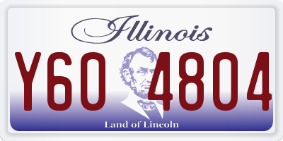 IL license plate Y604804