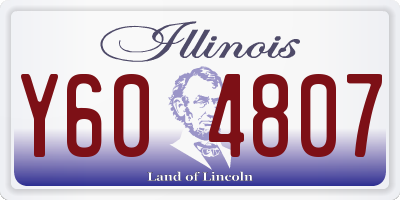 IL license plate Y604807