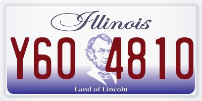 IL license plate Y604810