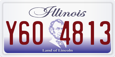 IL license plate Y604813