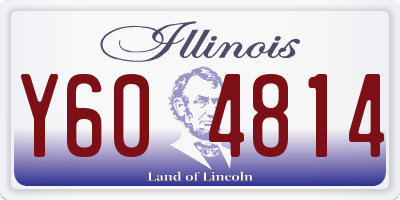 IL license plate Y604814