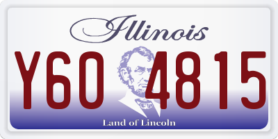 IL license plate Y604815