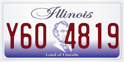 IL license plate Y604819
