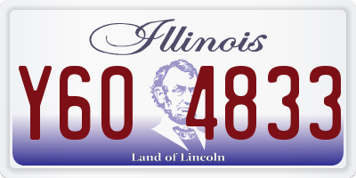 IL license plate Y604833