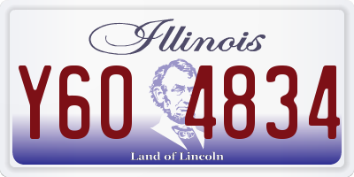 IL license plate Y604834