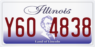 IL license plate Y604838