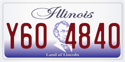 IL license plate Y604840