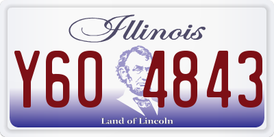 IL license plate Y604843