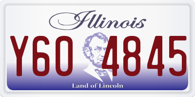 IL license plate Y604845