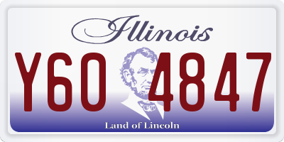 IL license plate Y604847